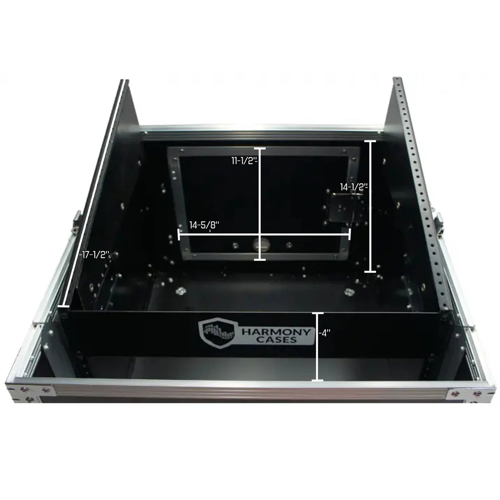 10U Slant Top 8U Vertical Mixer Rack Case T7012