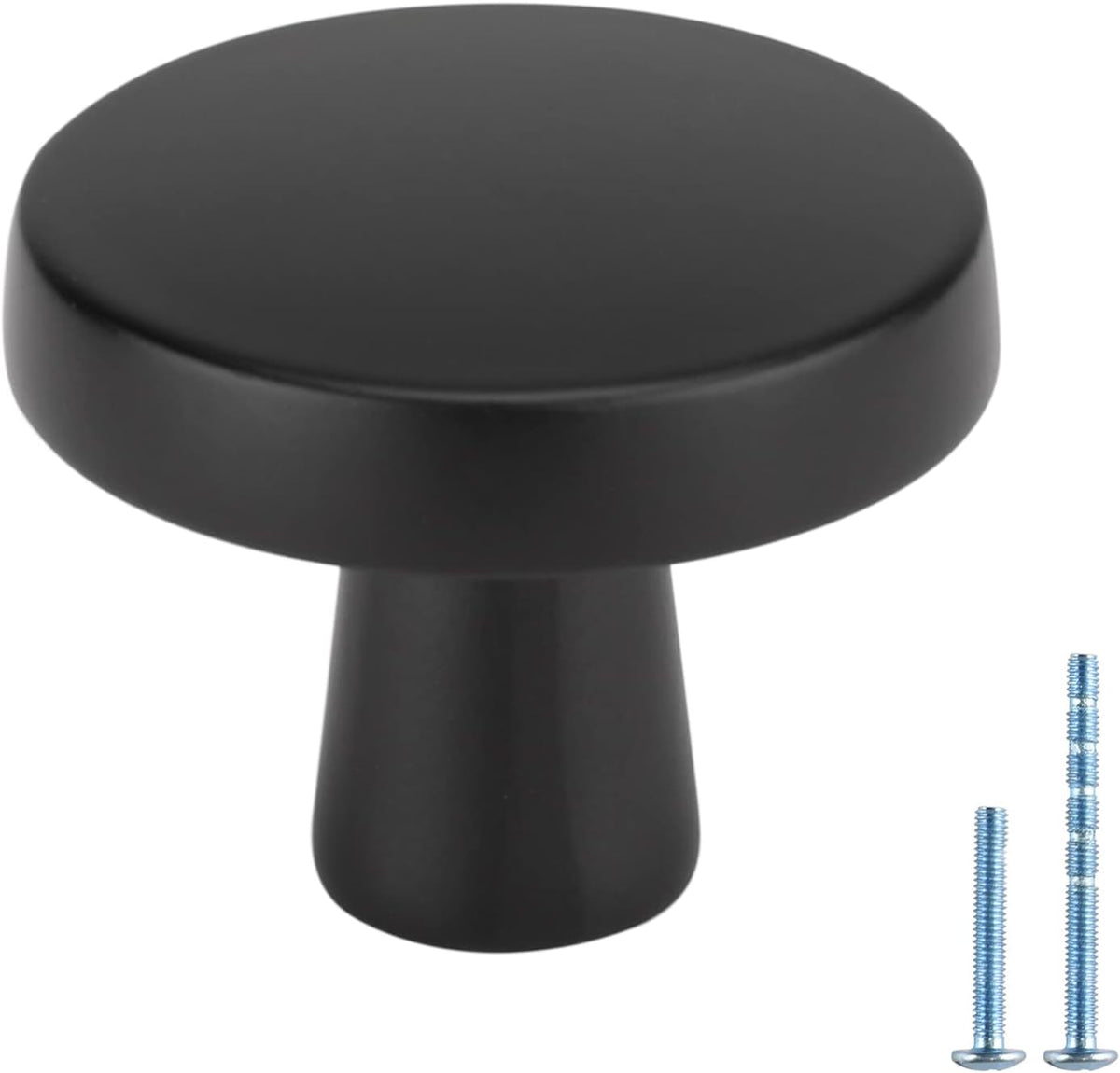 10 Pack Matte Black Mushroom Cabinet Knobs B333