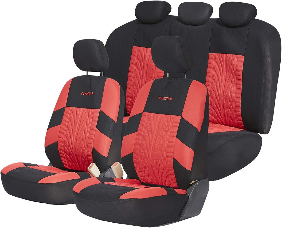 11 Pcs Gray Universal Car Seat Cover Set U80529