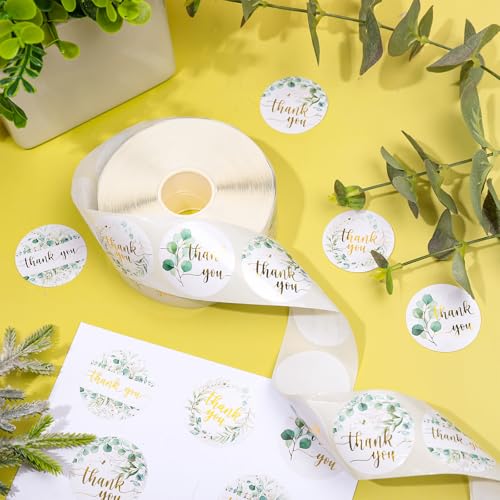 1000Pcs Christmas Gold Foil Stickers Roll K57922