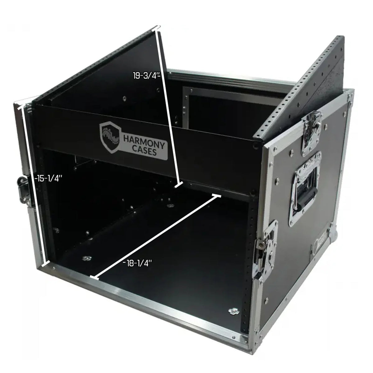 10U Slant Top 8U Vertical Mixer Rack Case T7012