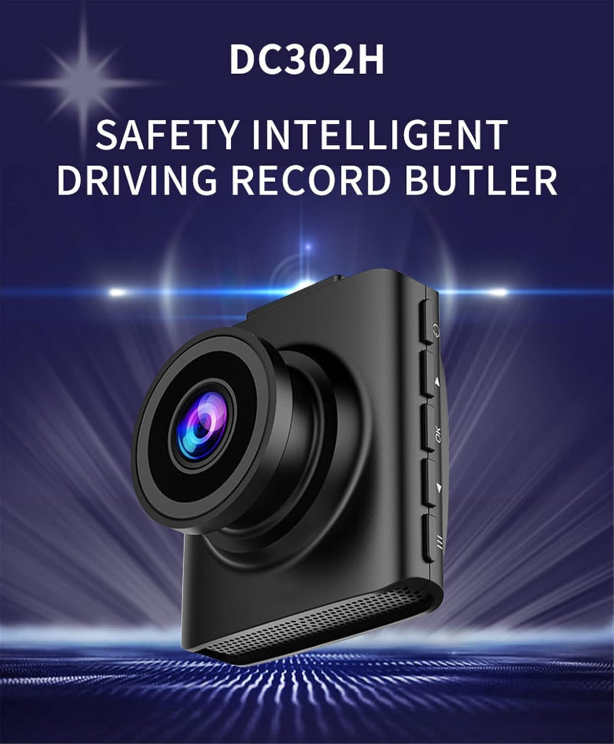 1080P Dash Camera with 170° Wide Angle Night Vision G-Sensor C5127