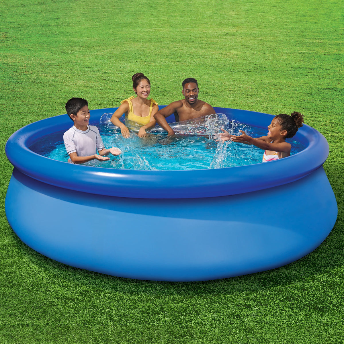 10ft Round Above Ground Ring Swimming Pool with Cartridge Filter Pump P77133