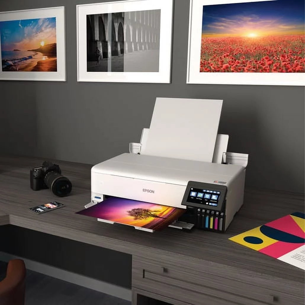Wireless Wide-format Color All-in-One Supertank Printer with Scanner, Copier, Ethernet and 4.3-inch Color Touchscreen Q5854