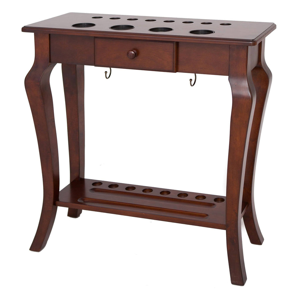 Walnut Finish Floor Cue Rack Q13016