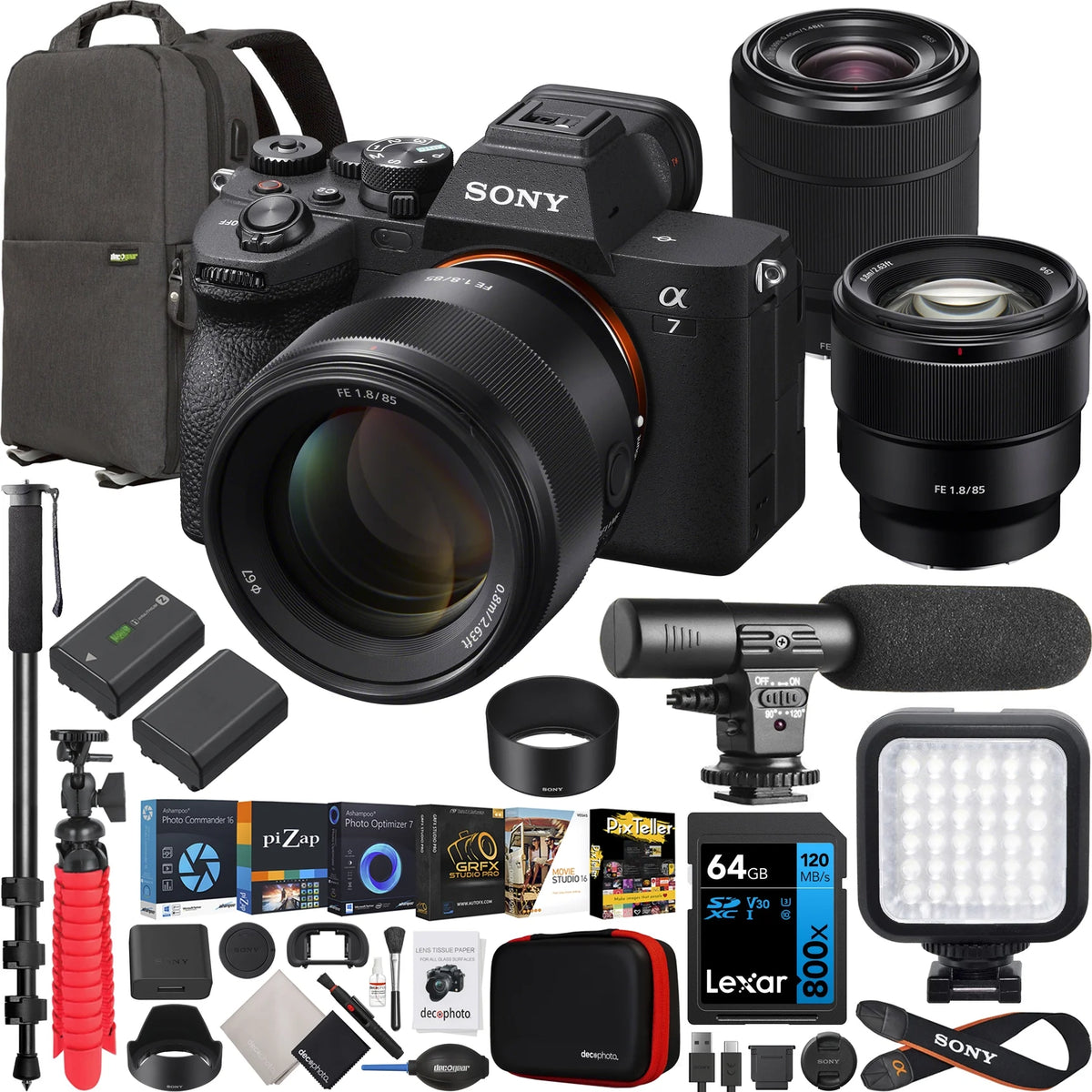 Full Frame Mirrorless Camera Body with 2 Lens Kit 85mm F1.8 + 28-70mm F3.5-5.6 E166502