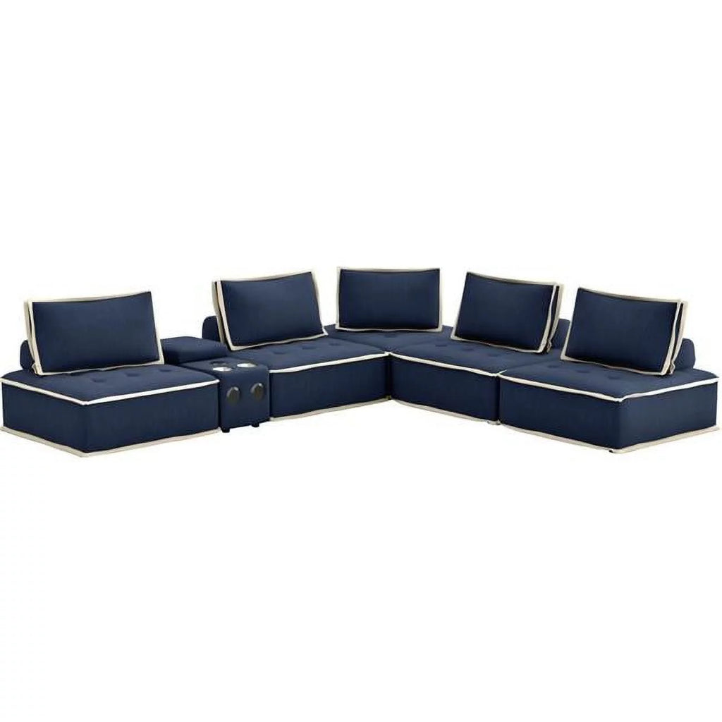 6 Pc Sectional Sofa with USB Storage D772381