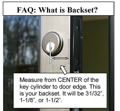 Storefront Door Mortise Lock Hook Deadbolt Double Keyed Cylinder Combo Z3647