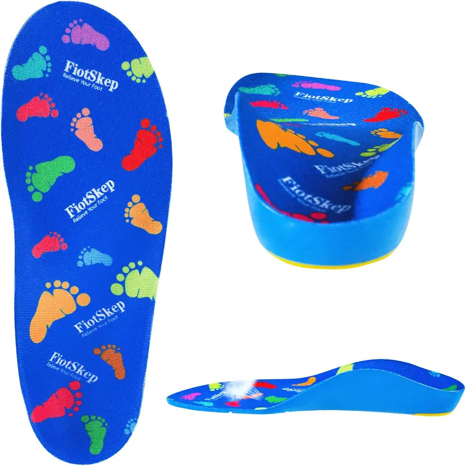 Kids High Arch Support PU Foam Insoles 2.5-4.5M Little Kid C344