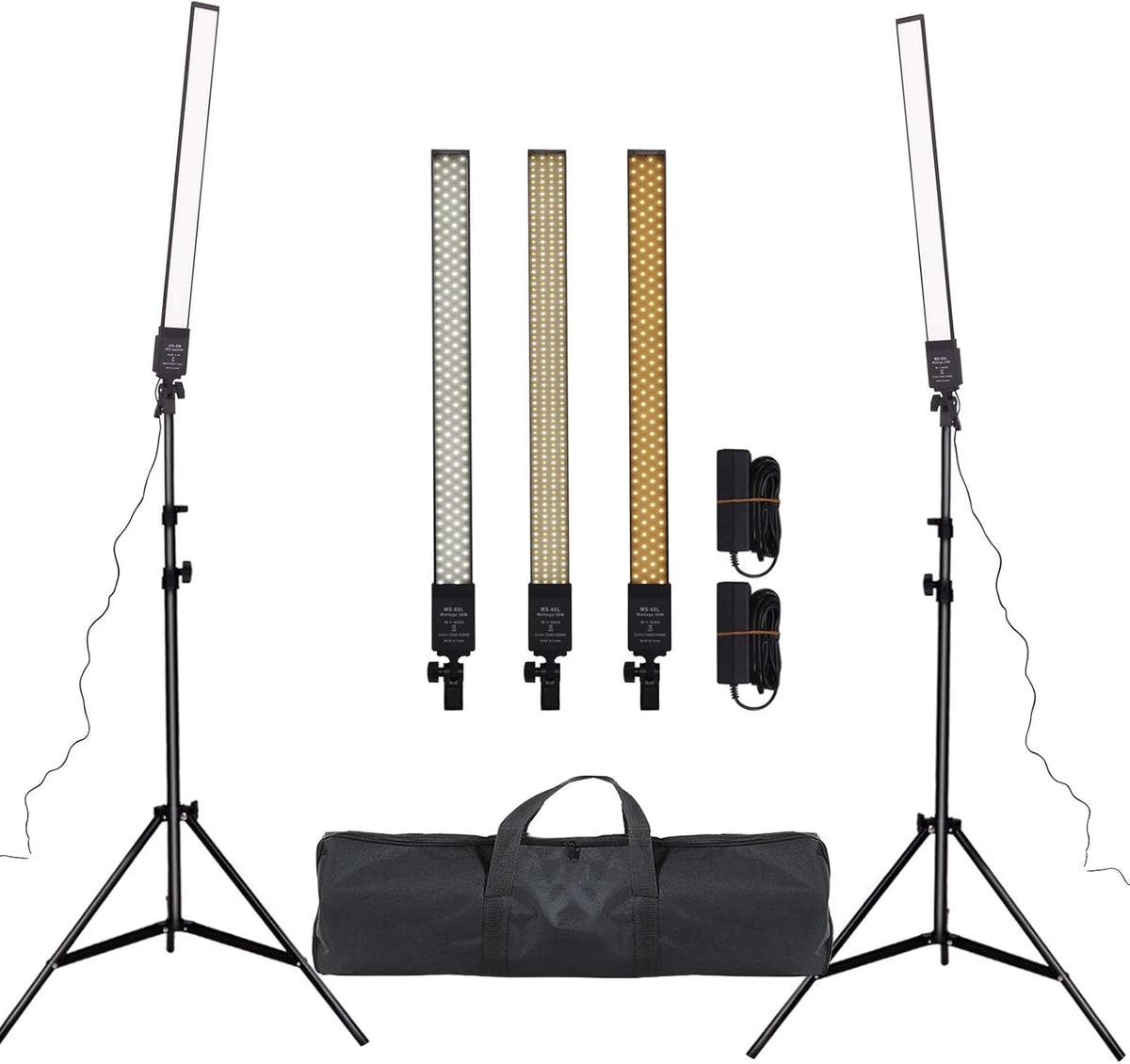 36w Dimmable LED Photography Light Kit with Tripod Stand Bag Q849437